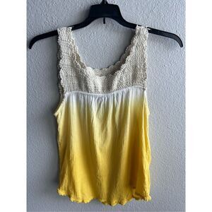 ❤️Lucky Brand Ombré  Crochet Tank